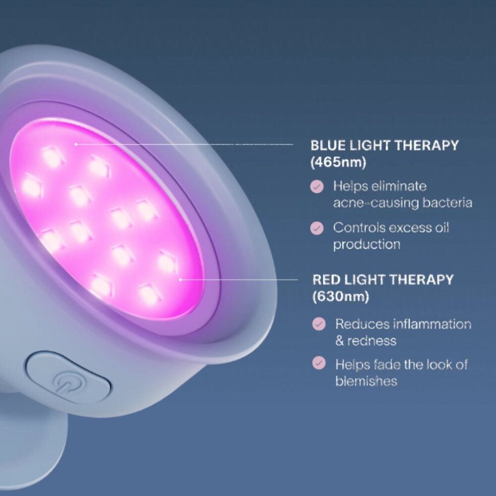 NWT Solawave Bye Acne v2 Red & Blue Light Spot Treatment Device - Picture 2 of 3